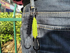 Paracord Keychain Carabiner Clip, D Ring Lanyard Hanger Stroller Hook for Water Bottle, Key, Backpacks, Men, Women