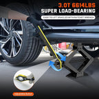 Scissor Jack for Car 3 Ton 6614 LBS, Spare Tire Changing Kit,Portable Tire Jack,Lifting Jack for Car/SUV/MPV
