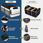 Car Trunk Organizer for SUV, Car Organizers and Storage with Reinforced Handles, Car Accessories for Women/Men 70L Waterproof Polyester Trunk Organizer(Large, Beige)