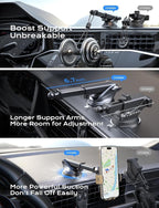 Wireless Car Charger, 15W Fast Charging Auto Clamping Car Charger Phone Mount Phone Holder fit for iPhone 15 14 13 12 11 Pro Max Xs, Samsung Galaxy S24 Ultra S23 S22 S21, S20, S10+, Golden