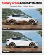 2026 Tesla New Model Y Juniper Accessories - Mud Flaps [Protect Paint, No Drilling Required] All-Weather Splash Guard Body Kits for Model Y Juniper 2025-2026, Black (Set of 4), Not for Model YL