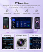 4G+64G Android 15 Car Stereo for Toyota Camry 2000-2006, 9 Inch Incell Touchscreen with Physical Buttons, Wireless CarPlay Android Auto GPS WiFi Bluetooth FM RDS EQ SWC Type-C Backup Camera