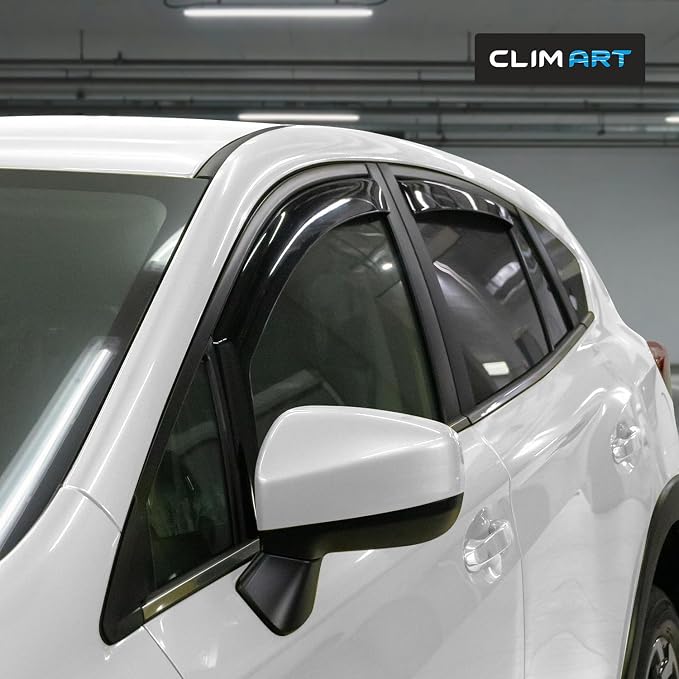 in-Channel Incredibly Durable Rain Guards for Subaru Impreza 2017-2023 Hatchback, Original Window Deflectors, Vent Window Visors, Vent Deflector, 4 pcs. - 617306