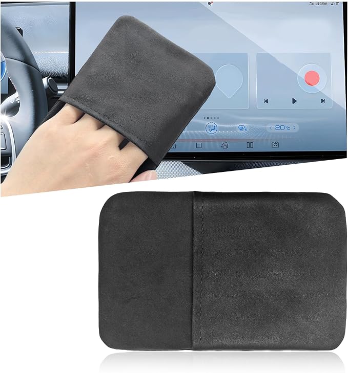 Car Screen Cleaner, Microfiber Auto Screen Cleaning Pad, Foldable Touch Screen Cleaner Cloth for Vehicle Dashboard LCD Display, Car Cleaning Kits