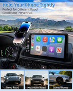 PZK Car Phone Holder for 2024-2026 BMW 5 Series/BMW i5 /BMW 530i 540i 550e | 14.9-Inch Screen Auto Lock Car Phone Holder Fixed Clip, 360°Rotation Hands-Free Fit 4.0-7.0'' Smartphone Stand for BMW