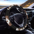 Southwest Aztec Brown Black Car Steering Wheel Cover 15 Inch Universal Breathable Soft Anti-Slip Sweat Absorbent Car Accessory Fit for Most Vehicles