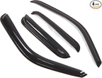 Outside Mount Window Vent Visors Rain Guards Compatible with Chevy Silverado 1500 EXT 99-06 | Side Window Wind Deflectors Rain Shields | Black Tinted, 4 Pcs Set, BGWV-049