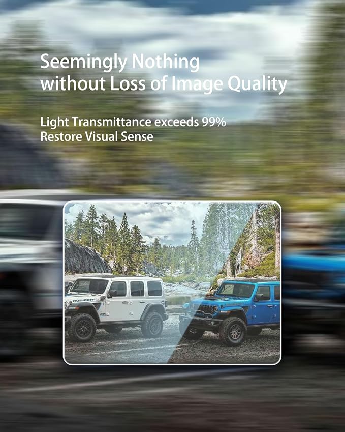 2pcs 2018 2019 2020 2021 2022 2023 Wrangler JL/Gladiator JT Screen Protector for Jeep JLU Rubicon Gladiator 4xe 8.4Inch 2025 Wrangler Gladiator Accessories Tempered Glass Wrangler Unlimited Sahara(NOT FOR 7Inch)