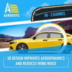 Extra Durable Window Deflectors in-Channel Window Visors Rain Guards Fit for Honda Civic 2022-2026 Hatchback, Sun Visors, Wind Vent for Shades, Exterior Car Accessories - 4pcs. AG0766