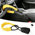 Car Steering Wheel Lock, Reliable Club Steering Wheel Lock Anti-Theft Device with 3 Keys, Max 17 Inch Length, Fits Most Vehicles, Trucks, SUVs, Vans, Golf Car Security Device - Yellow