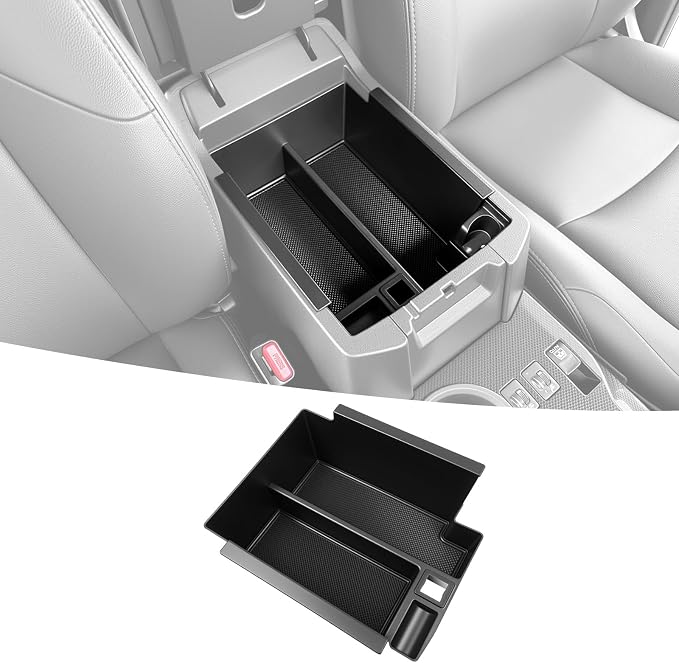 Center Console Organizer Tray Fits for 2010-2024 Toyota 4Runner Armrest Storage Box Compatible with 4Runner Interior Accessories (Center Console)
