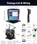 6+128G Car Radio Stereo for Chevrolet Cruze J300 2009-2014 Android Wireless CarPlay Android Auto,9.7 inch IPS Touchscreen Car Stereo Bluetooth5.0,GPS,WiFi,SWC,59UI,32EQ DSP+HD Backup Camera