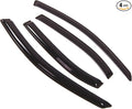 Outside Mount Window Vent Visors Rain Guards Compatible with Lincoln MKZ 2009-2012 | Side Window Wind Deflectors Rain Shields | Smoke Tinted, 4 Pcs Set, DGWV-182-3