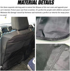 2PCS Kick Mat Backseat Protector, Back Seat Cover for Kids, Premium Waterproof Kick Mats with 2 Pocket Organizer, Automotive Backseat Organizer Waterproof Protective Cover for Car SUV Truck