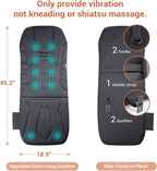 Upgraded Length,10 Vibration Motor,Back Massager Cushion with Heat | Heated Seat Cover Massage Cushion for Pain Relief for home