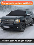 Car Snow Cover Compatible for Chevrolet Tahoe | Windshield Cover for Ice and Snow with S-Hook Straps | Heavy-Duty 600D Oxford Winter Car Cover, Waterproof & Anti-Slip