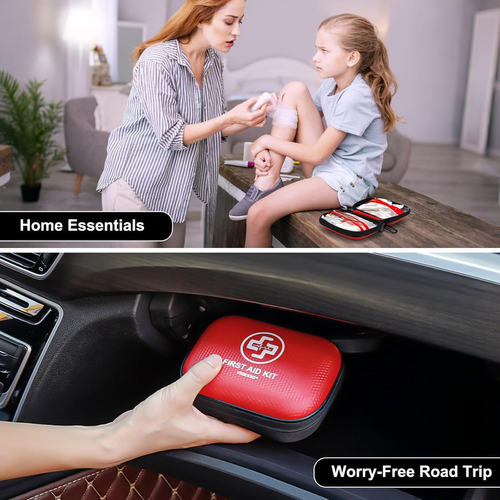 Mini Car First Aid Kit — 150-Piece Waterproof Emergency Case