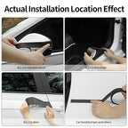 Carbon Fiber Wrap Tape for Car Door Sill Protector, Waterproof Scratch-Resistant Matte Black Vinyl Film, 2in x 33 ft for Cars, SUVs & Trucks