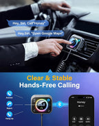 96W FM Transmitter Bluetooth 6.0 Car Adapter Aux with 3 Charging Ports【PD 60W & 2 * 18W】【Air Vent Installation for Safe】 Deep HiFi Bass Player Wireless Radio Fun Car Accessories Gift Set