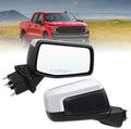 Right Passenger Side Mirror Compatible With 2019-2025 Chevy Silverado 1500 With Power Glass Manual Folding Heated Temperature Sensors Without Turn Signal Chrome Replace#GM1321583(7Pins）