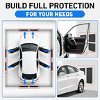 Garage Wall Protector, High Density EVA Foam Car Door Protector, Self-Adhesive Anti-Collision Wall Bumper Guard, Waterproof Scratch Resistant Parking Wall Edge Protector, Black