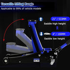 4 Ton Low Profile Floor Jack, Professional Trolley Jack Hydraulic Jack, Heavy-Duty Steel Racing Floor Jack with Dual Piston Quick Lift Pump,Lift Range 4"-21", (8,000 lb) Capacity
