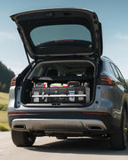 Trunk Organizer - Car Organizer with Built-In Leakproof Car Cooler, Collapsible Trunk Organizer with Cooler for Car, SUV, Sedan, with Base Panel (3 Compartments, Black),31.9"×12.6"×10.6"