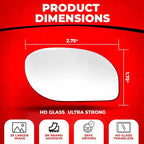 Blind Spot Convex Car Mirror - Rearview Accessories for Car Interior - Automotive Blindspot Mirrors for Larger Image and Improved Traffic Safety (2-Pack)