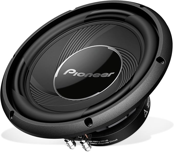 A-Series TS-A25S4 10” Subwoofer – 1300W Max, Sealed or Ported Enclosure Compatible, Strong Bass