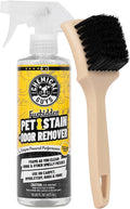 Pet Mess Cleaning Kit, Furbidden Odor Eliminator 16 oz with Interior Detailing Brush Cleans, Pet Smells, Hair and Light Dirt for Cars Trucks SUVs Home Interiors and Upholstery Care