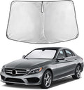Windshield Sunshade Compatible for Mercedes Benz S Class 2015-2023 2024 2025, Sun Visor for Front Windshield & Window Sun Shade Cover, UV Heat Blocker & Protector, Car Accessories