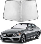 Windshield Sunshade Compatible for Mercedes Benz S Class 2015-2023 2024 2025, Sun Visor for Front Windshield & Window Sun Shade Cover, UV Heat Blocker & Protector, Car Accessories