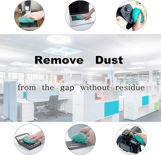 Keyboard Cleaning Gel Keyboard Cleaner Adheres to Dust and Debris in The Crevices of The Keyboard, Also Suitable for Car Interior Cleaning, Office Cleaning, Electronics Cleaning