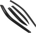 WD2-207 Dark Smoke 4 Pcs Set Window Visor (Outside Mount) Deflector Rain Guard Compatible with 1994-1997 Honda Accord Sedan