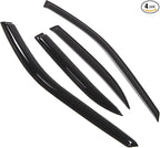 Outside Mount Window Vent Visors Rain Guards Compatible with Honda Accord Sedan 1994-1997 | Side Window Wind Deflectors Rain Shields | Smoke Tinted, 4 Pcs Set, DGWV-207