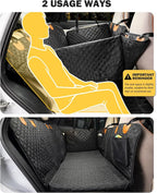 Back Seat Extender for Dogs, Waterproof Dog Car Seat Cover for Back Seat with Hard Bottom, Upgraded Material, Anti Scratch, Easy to Use and Clean, Holds 420lbs