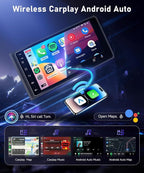4G+64G 7' Car Radio Stereo for Toyota 4Runner 2002-2009/Tundra 2003–2006/Corolla 2003–2008/Sequoia 2003-2007,IPS Touch Screen/Android 15/Wireless CarPlay/Android Auto/GPS/WiFi/Backup Camera