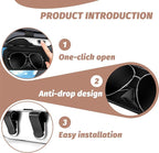 Sunglasses Holder for Car Sun Visor, Protective Automotive Eyeglasses Storage Case Hanger, Car Sunglass Holder Suitable for Truck and Sedan to Place Sunglass (Beige)