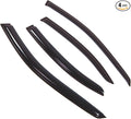 Outside Mount Window Vent Visors Rain Guards Compatible with Mercedes C240 C320 C230 2001-2007 | Side Window Wind Deflectors Rain Shields | Smoke Tinted, 4 Pcs Set, DGWV-508