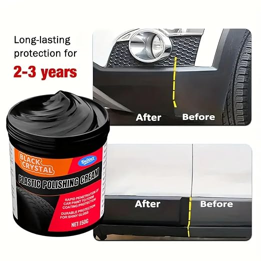 Multi-Purpose Restorer, 300g Black Polish for Removing Scratches from Car Exterior Interior & Home Items
