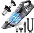 Handheld Vacuum Cordless, 15000PA Strong Suction Hand Held Car Vacuum Cleaner Portable with Multi-Nozzles & Washable Filter, Lightweight Rechargeable Vacuum Cleaner for Home, Car, Office, Pets