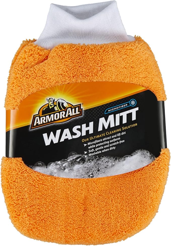 Microfiber Car Wash Mitt, Car Wash Supplies for Cars, Trucks and Motorcycles