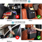 Car Seat Back Hanging Bag Car Document Holder Multi-Pocket Bottle Bag Storage Box Organizer Travel Tidy Pouch Pocket Kids