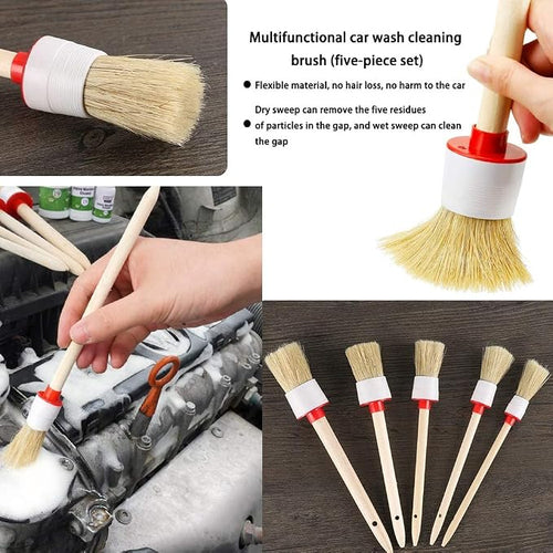 10PCS Car Auto Detailing Brush Set, Auto Detailing Brushes Cleaner Car Detailing Brushes Exterior, Car Interior Brush for Detailing Cars Automotive Interior, Wheels, Exterior, Leather