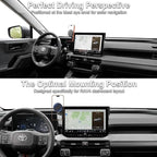2026 RAV4 Car Phone Holder for Toyota RAV4 12.9-inch Touchscreen (XSE/Limited), 360° Rotation Phone Mount Compatible with MagSafe, No Vent Blocking, Exclusive Custom Fit for Toyota RAV4 Accessories