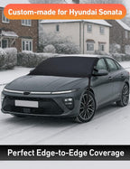 Car Snow Cover Compatible for Hyundai Sonata | Windshield Cover for Ice and Snow with S-Hook Straps | Heavy-Duty 600D Oxford Winter Car Cover, Waterproof & Anti-Slip