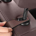 New car headrest Rear seat Multifunctional Storage Box, partition Design, with Cup Holder, Tissue Box, headrest Hook, Suitable for Children and Adults, car Travel Accessories（Red）