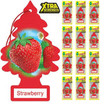 Car Air Freshener | Xtra Strength Provides Long-Lasting Scent for Auto or Home | Extra Boost of Fragrance | Strawberry, 24 Air Fresheners