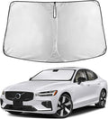 Windshield Sunshade Compatible for Volvo S60 2019-2023 2024 2025, Sun Visor for Front Windshield & Window Sun Shade Cover, UV Heat Blocker & Protector, Car Accessories