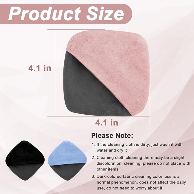 Car Screen Cleaner, 4.1''×4.1'' Microfiber Dashboard Wipes, Square Microfiber Cloth, Automotive Display Wipes,Vehicle Screen Cleaner Tool for Dashboard Display, Car Interior Tool (Pink)